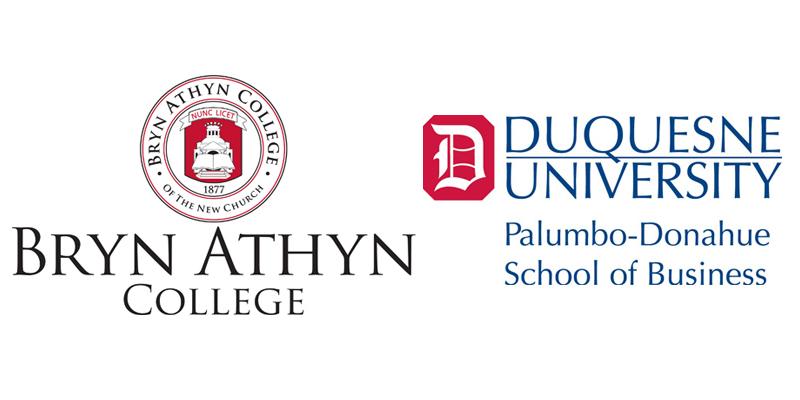 Bryn Athyn College and Duquesne logos