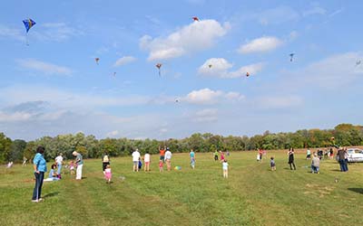 Bryn Athyn College Kite Day on North Campus
