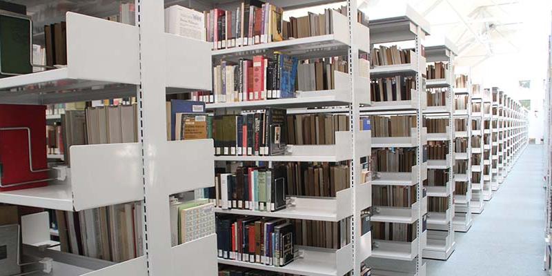 The stacks at the Swedenborg Library